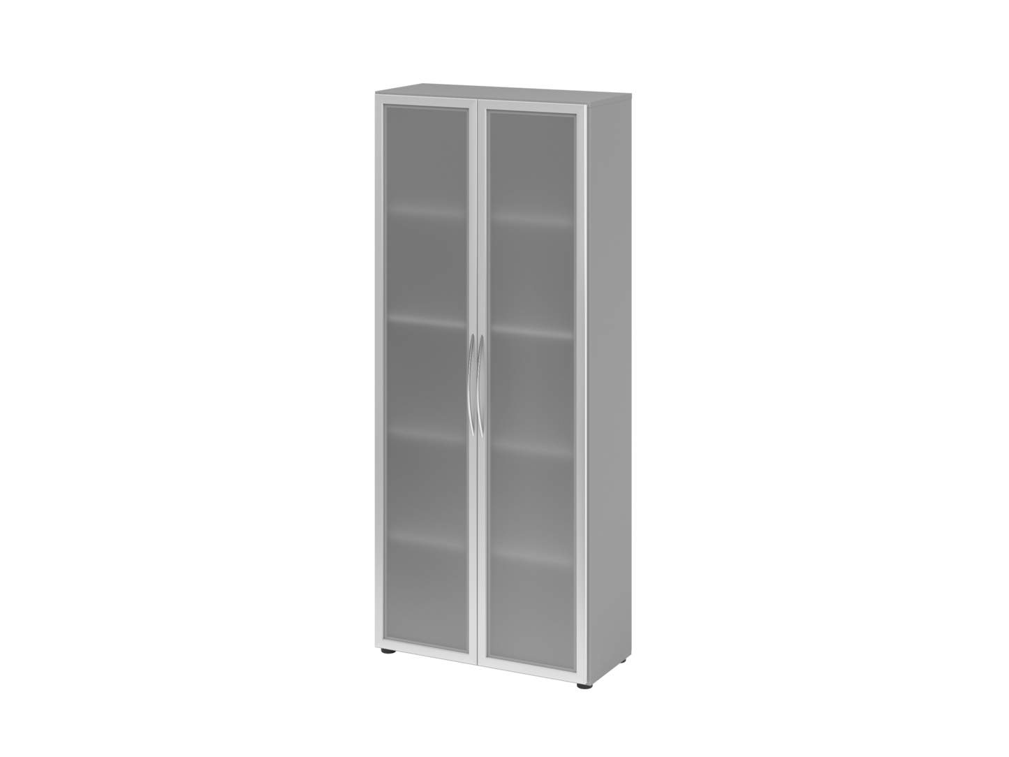 Glastürenschrank 5OH 34,6cm tief BM Ahorn