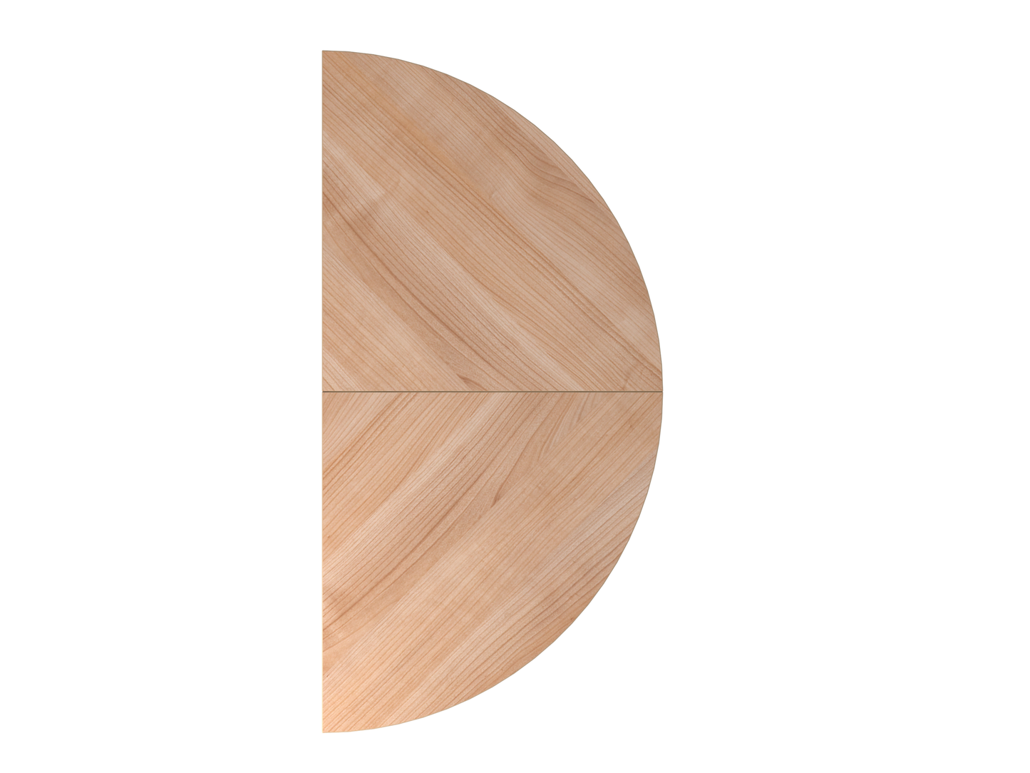 Anbautisch 2xViertelkreis QA160, 160 x 80 cm