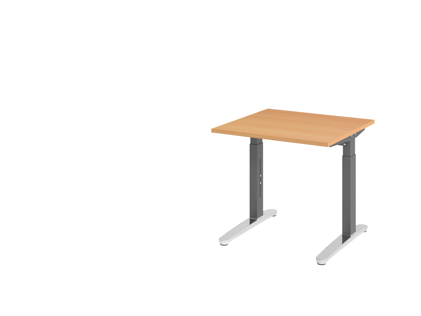 Schreibtisch XB08 C-Fuß 80x80cm