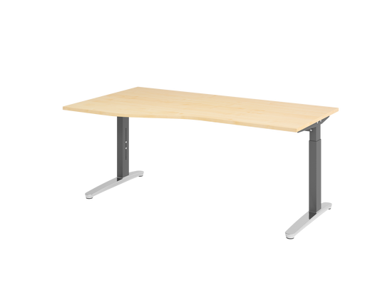 Schreibtisch XB18 C-Fuß 180x100/80cm