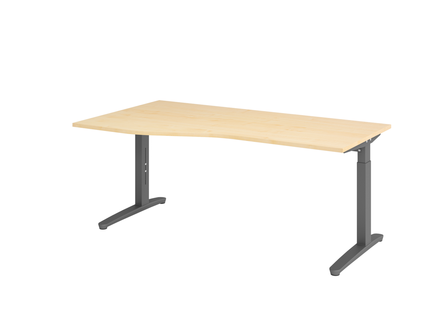 Schreibtisch XB18 C-Fuß 180x100/80cm