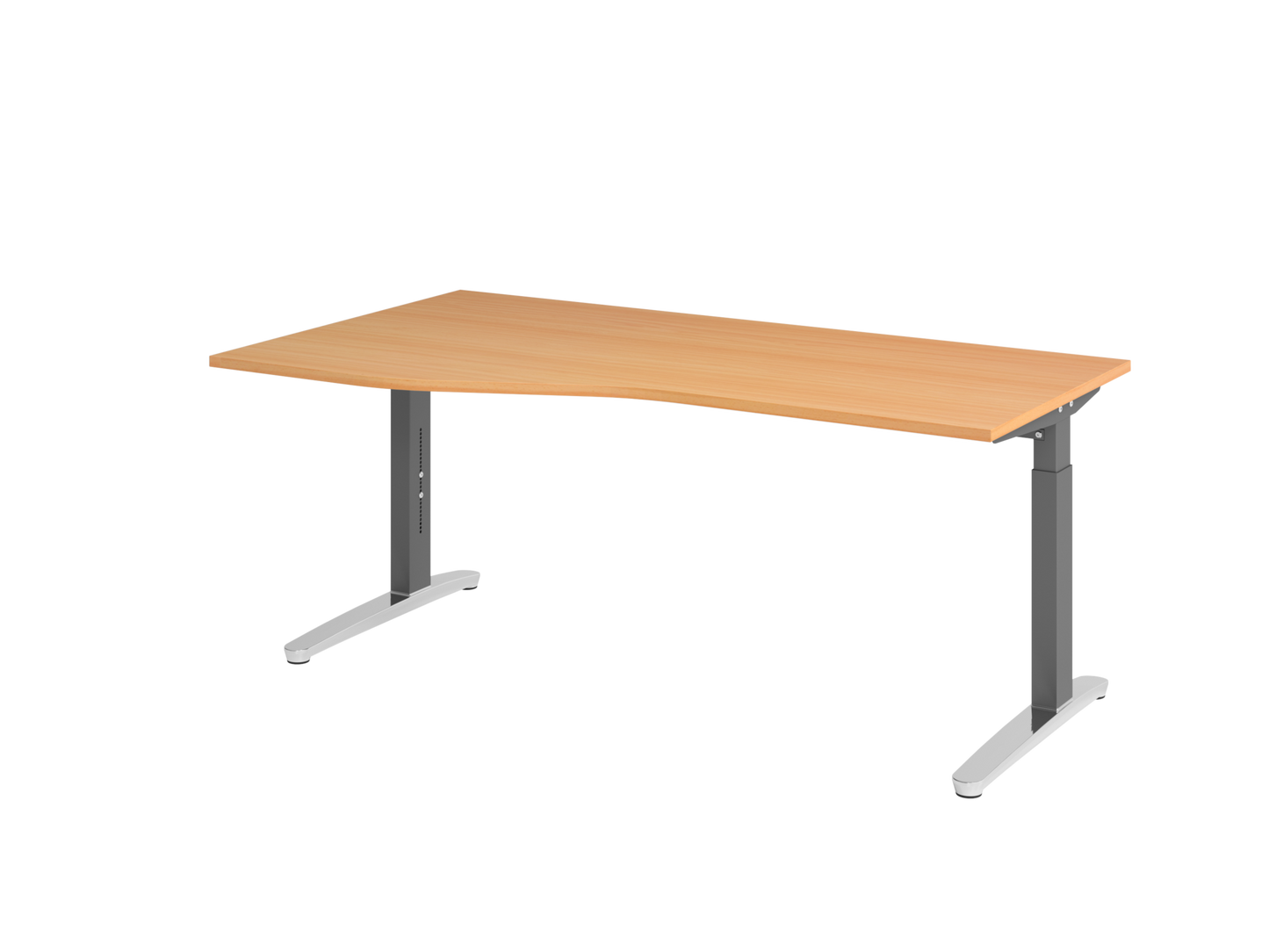 Schreibtisch XB18 C-Fuß 180x100/80cm