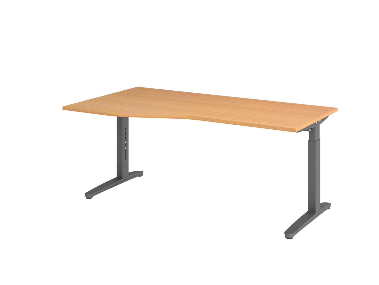 Schreibtisch XB18 C-Fuß 180x100/80cm