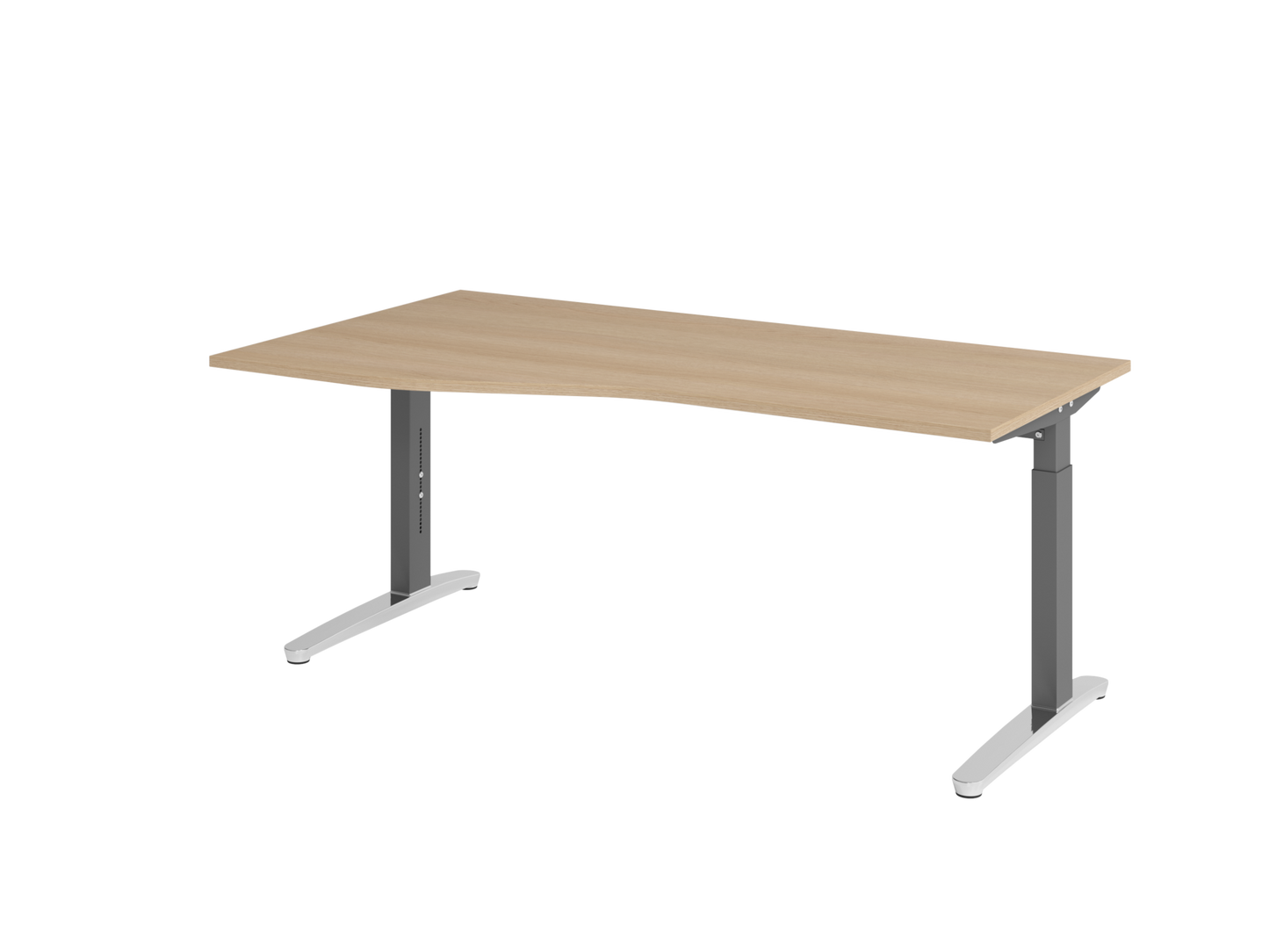 Schreibtisch XB18 C-Fuß 180x100/80cm
