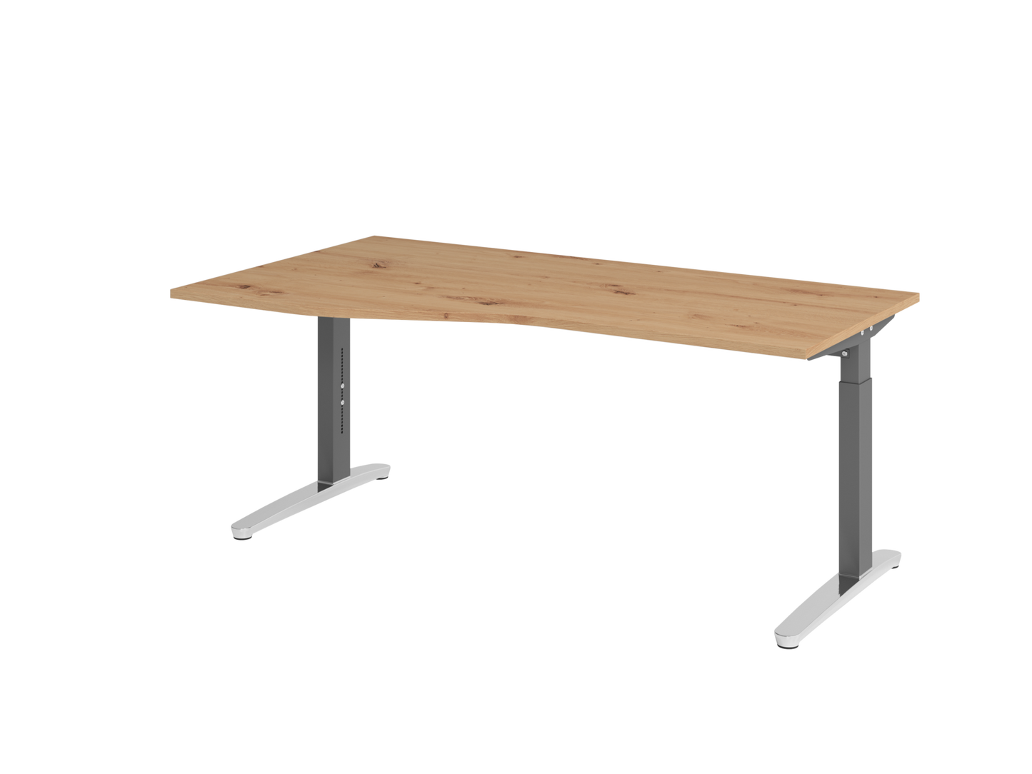 Schreibtisch XB18 C-Fuß 180x100/80cm