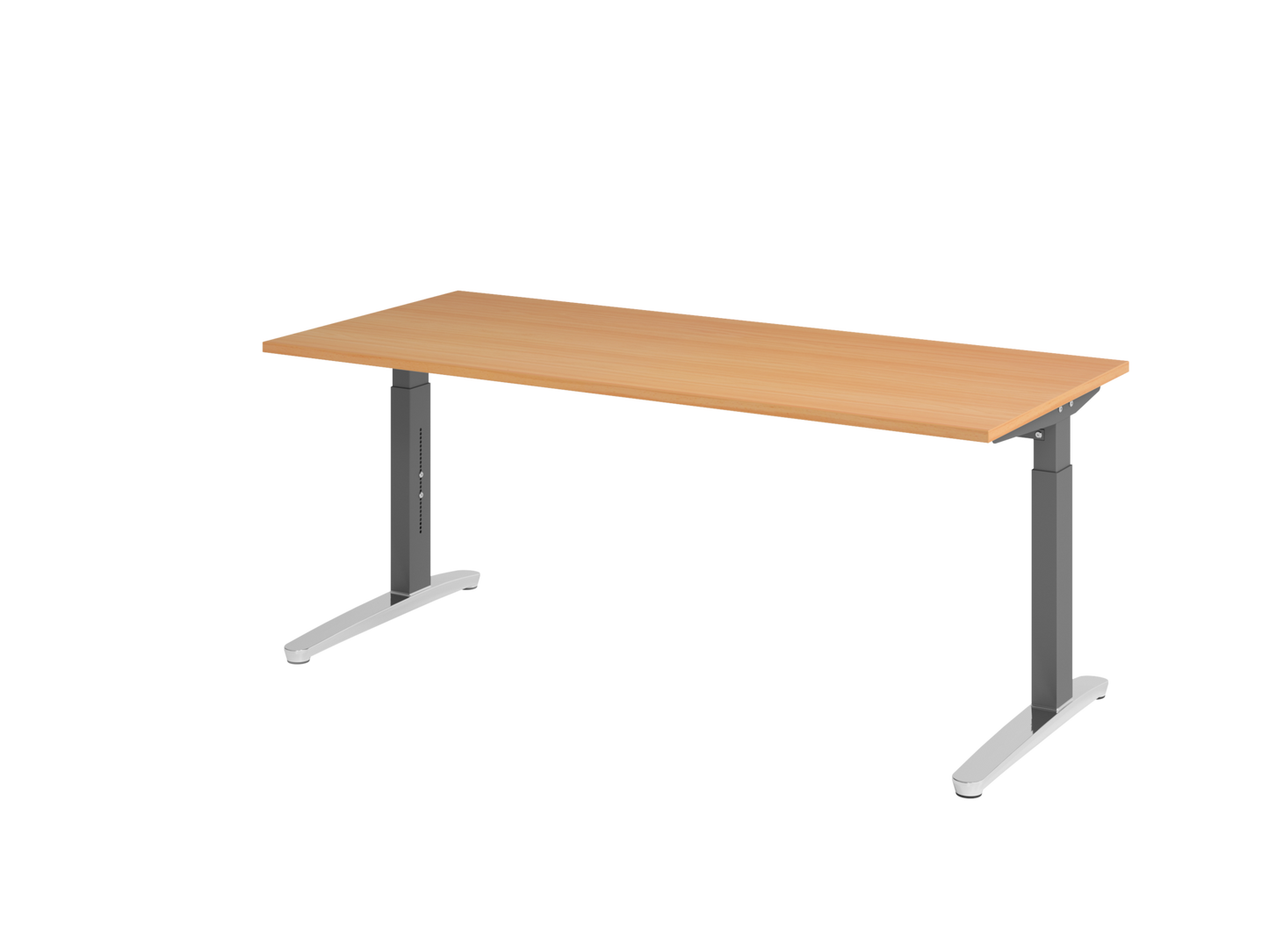 Schreibtisch XB19 C-Fuß 180x80cm