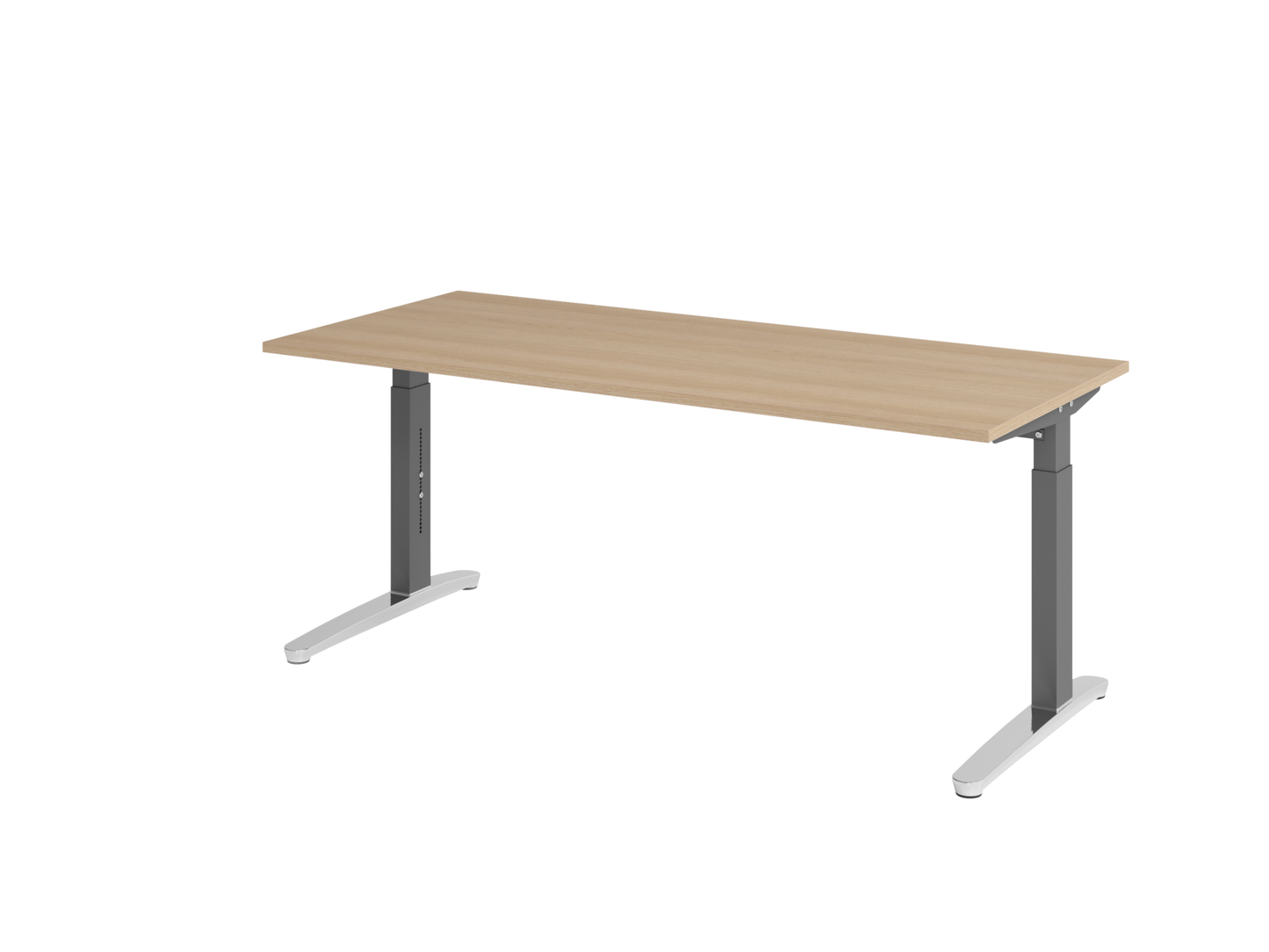 Schreibtisch XB19 C-Fuß 180x80cm