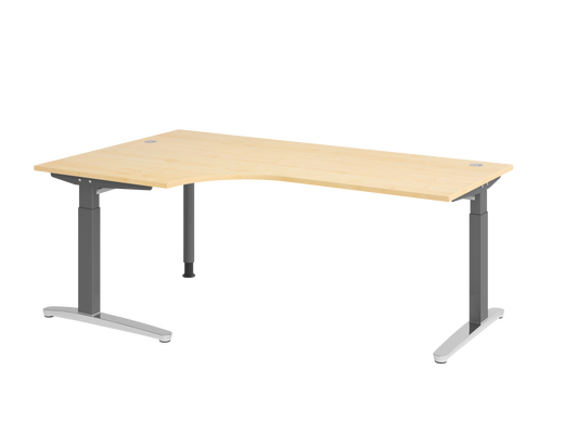 Schreibtisch XB82 C-Fuß 200x120cm 90°