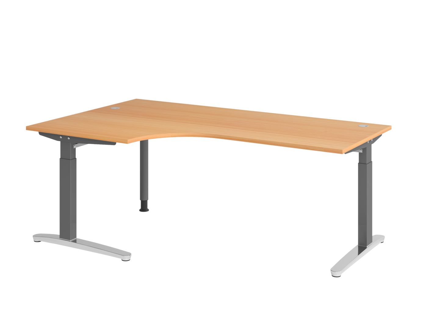 Schreibtisch XB82 C-Fuß 200x120cm 90°