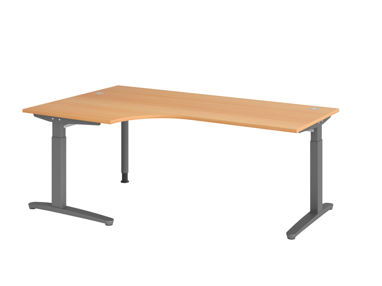 Schreibtisch XB82 C-Fuß 200x120cm 90°