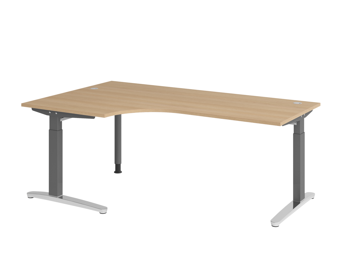 Schreibtisch XB82 C-Fuß 200x120cm 90°
