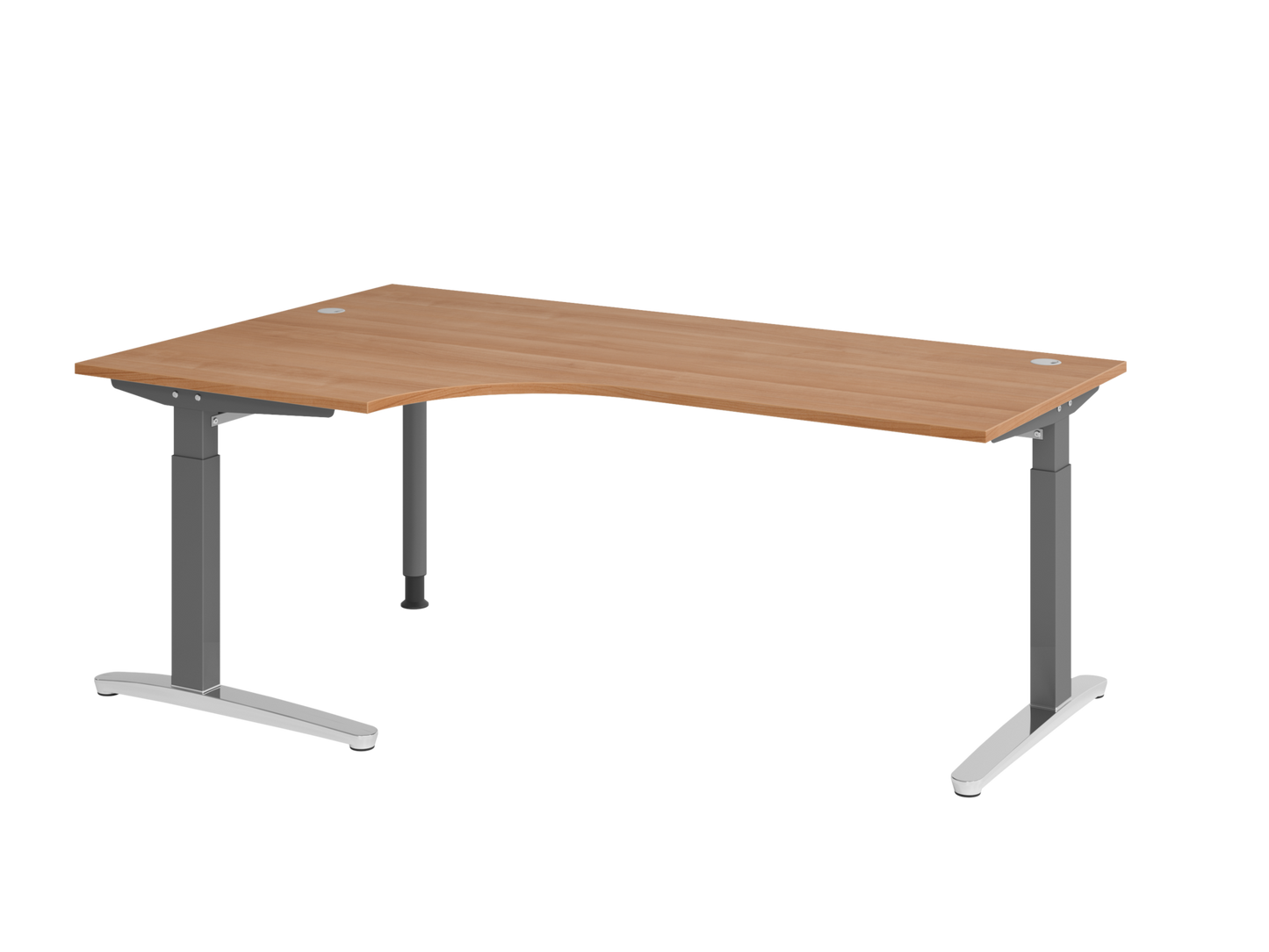 Schreibtisch XB82 C-Fuß 200x120cm 90°