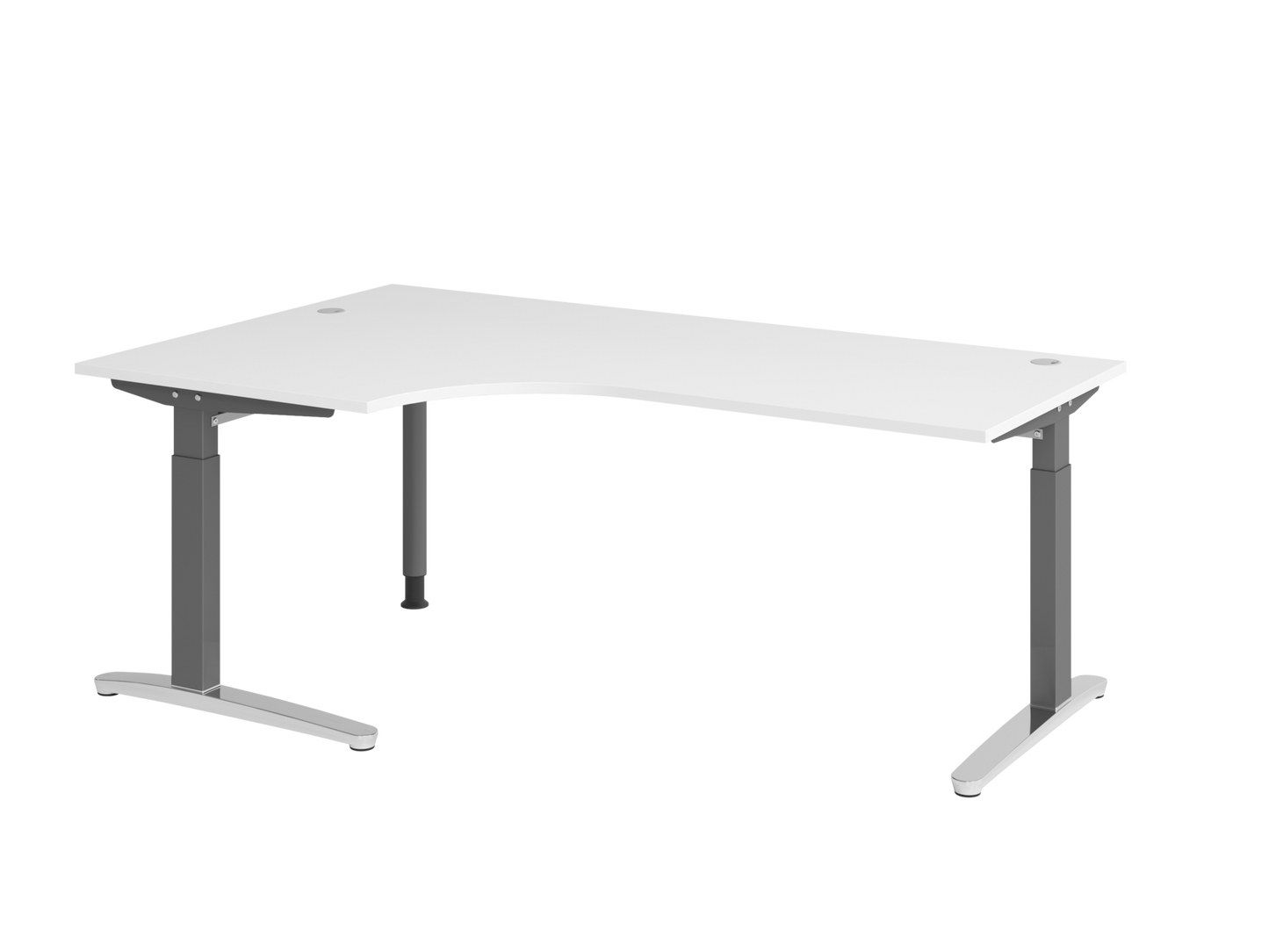 Schreibtisch XB82 C-Fuß 200x120cm 90°
