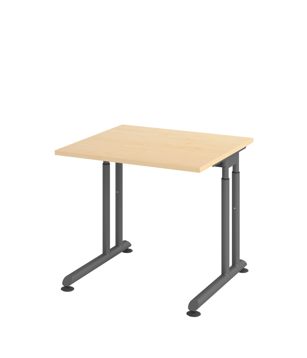 Schreibtisch ZS08 C-Fuß 80x80cm