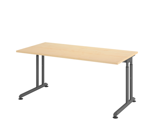 Schreibtisch ZS16 C-Fuß 160x80cm